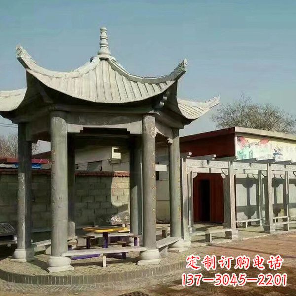 云南大理石凉亭庭院亭子