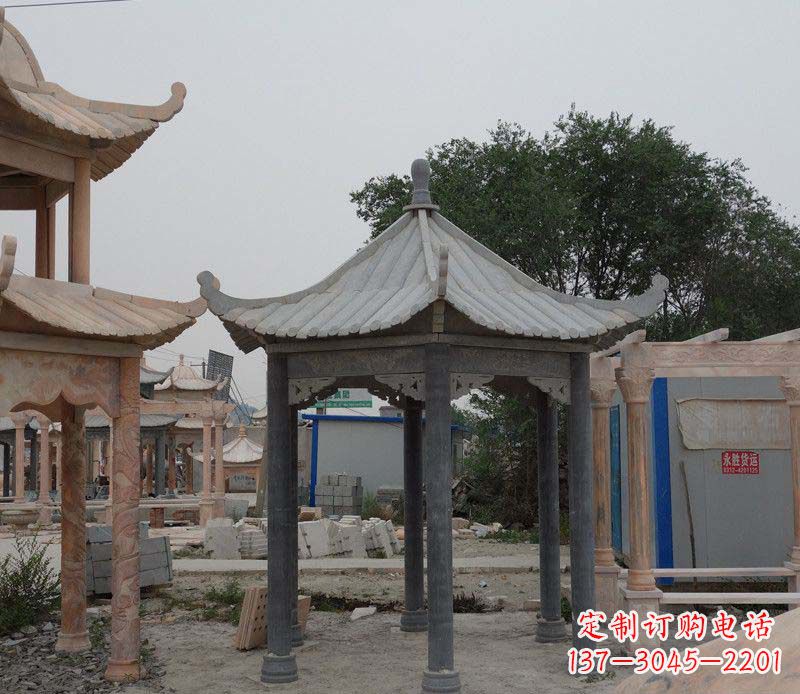 云南大理石凉亭精美石雕