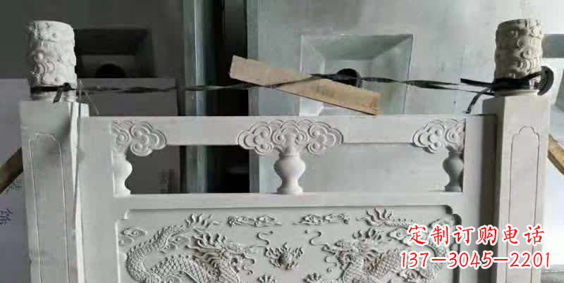 云南大理石龙浮雕栏板雕塑