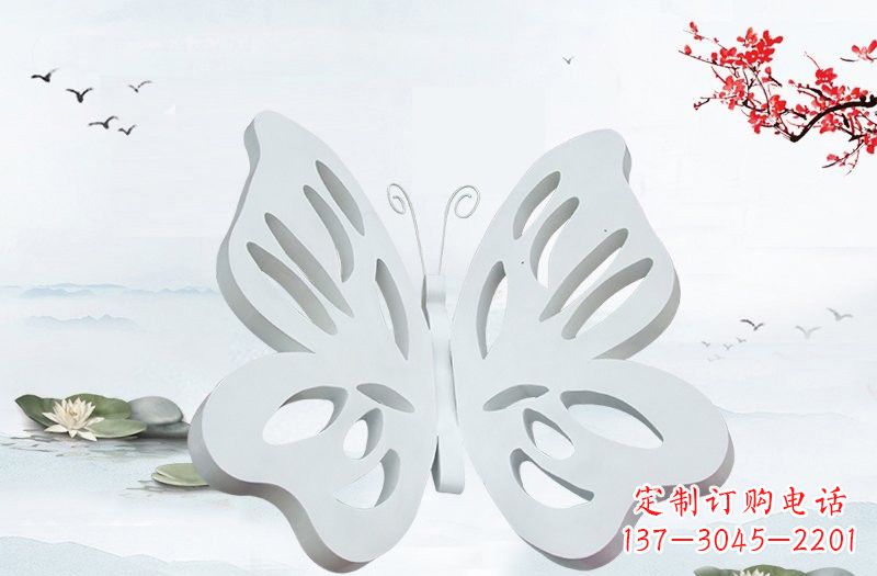 云南高级大理石镂空蝴蝶雕塑
