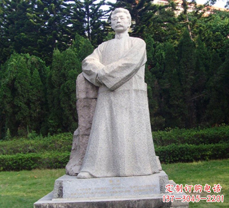云南精美独特的鲁迅大理石雕塑