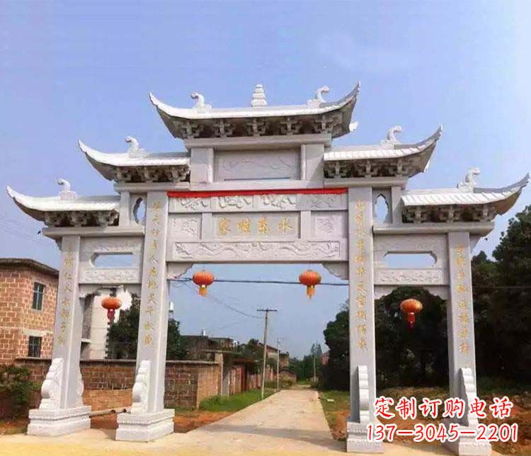 云南大理石牌坊石雕