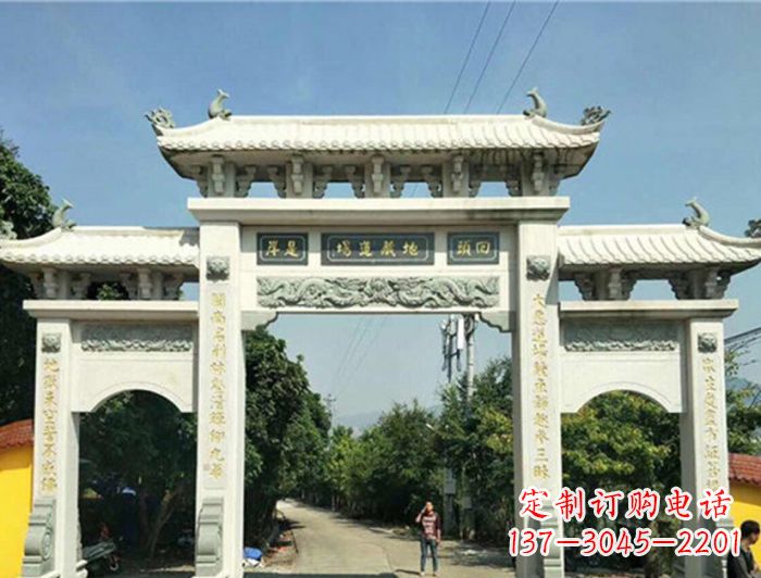 云南大理石牌坊雕塑
