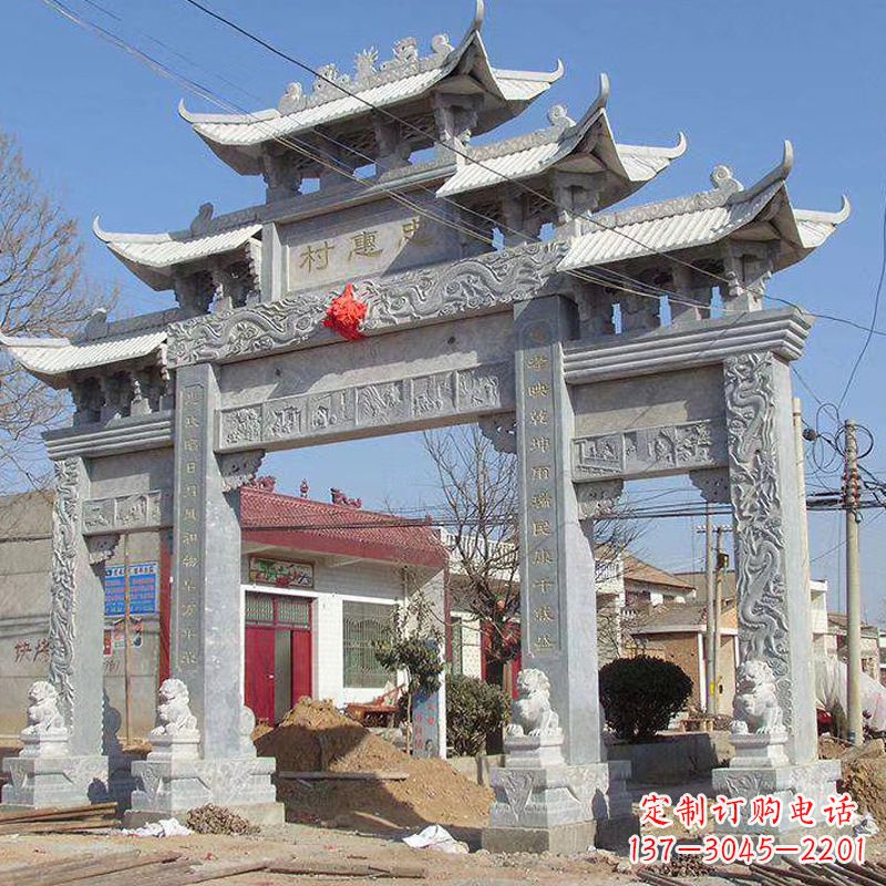 云南大理石牌坊石雕艺术