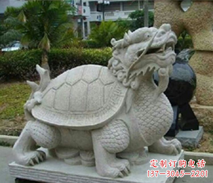 云南大理石铜钱龙雕塑