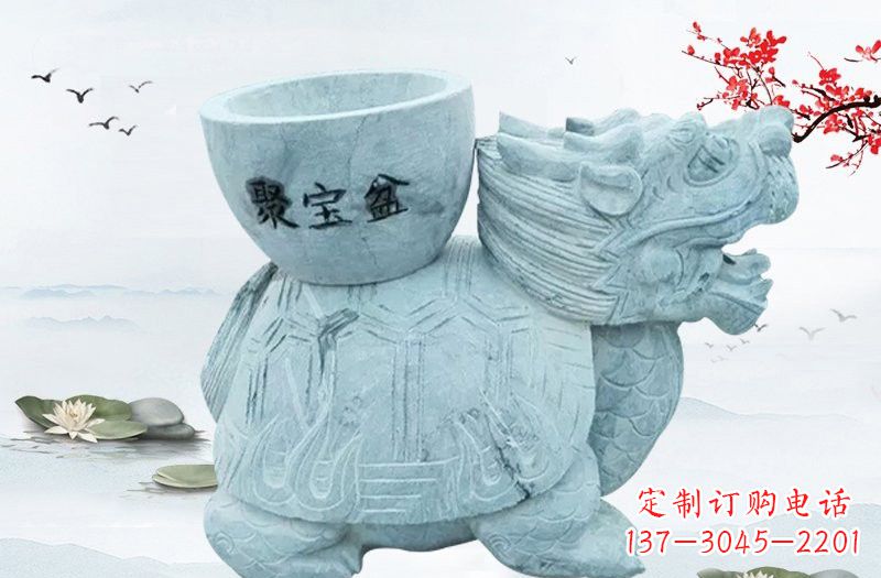 云南大理石招财龙雕塑
