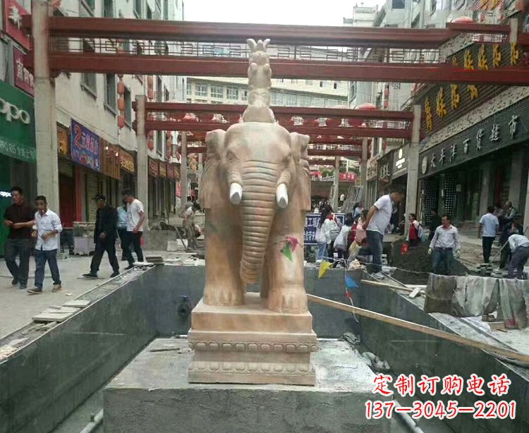 云南大象石材雕塑