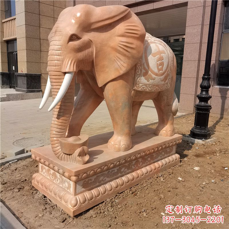 云南大象石雕——辟邪守护