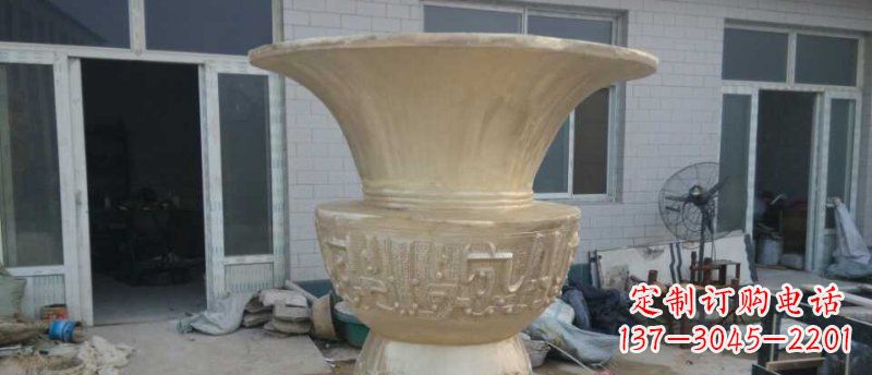 云南高品质大型花盆铜雕