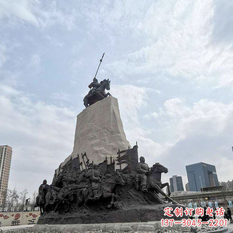 云南精美西汉名将石雕像——荣耀霍去病