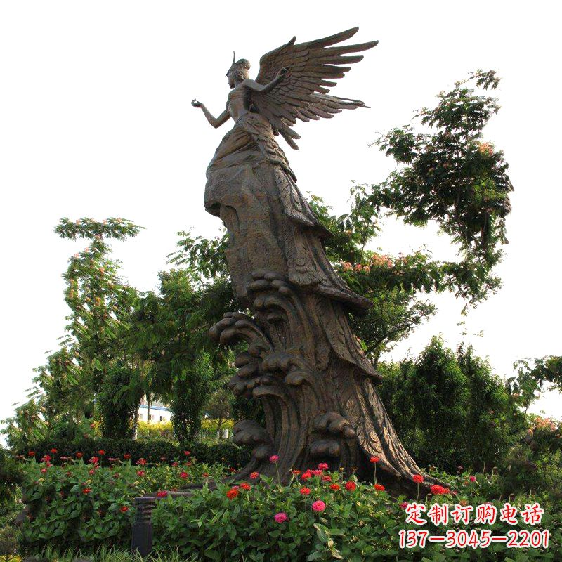 云南大型神话人物精卫（女娃）填海景观雕塑