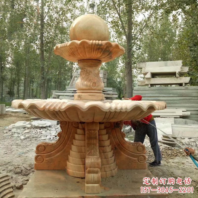 云南巨型石喷泉雕塑