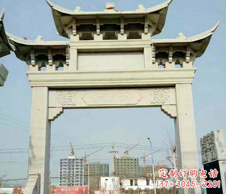 云南精美牌坊石雕