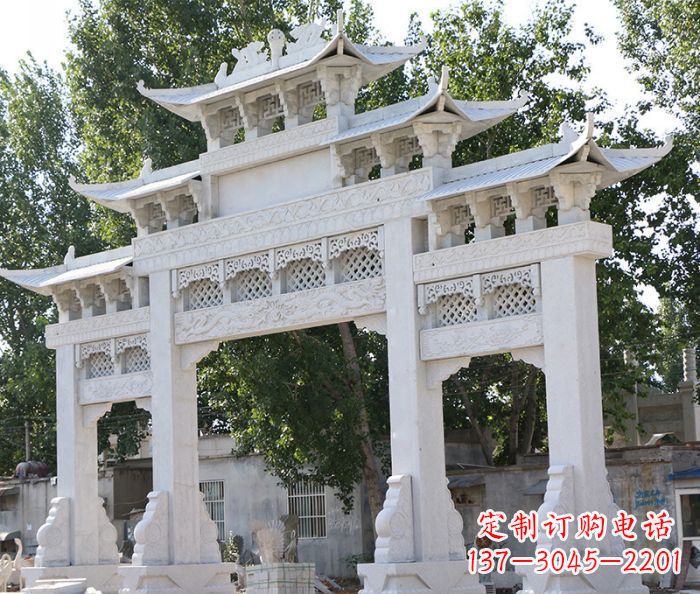 云南道路牌坊石雕定制