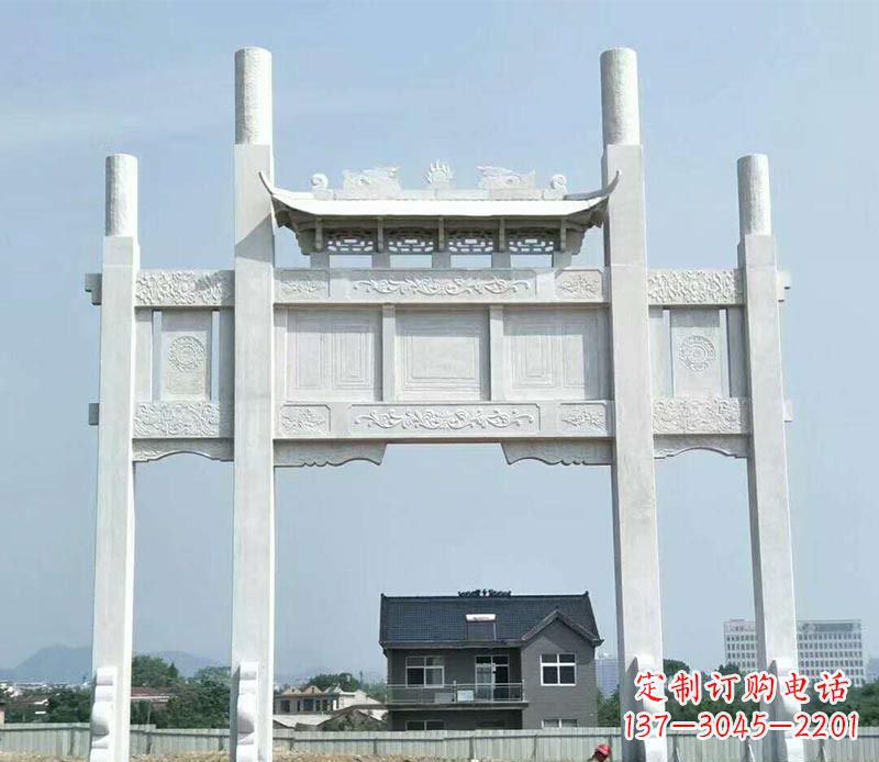 云南精美牌坊雕塑