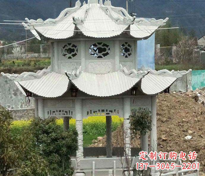 云南古典凉亭石雕