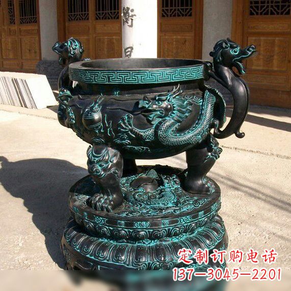云南传统工艺青铜龙雕塑