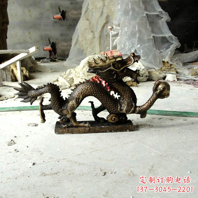 云南精美仿古龙铜雕塑