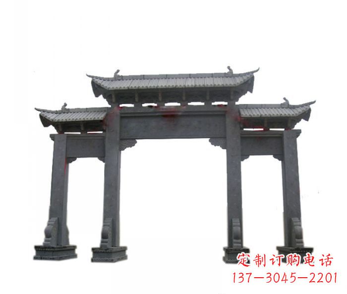 云南精美仿古牌坊石雕