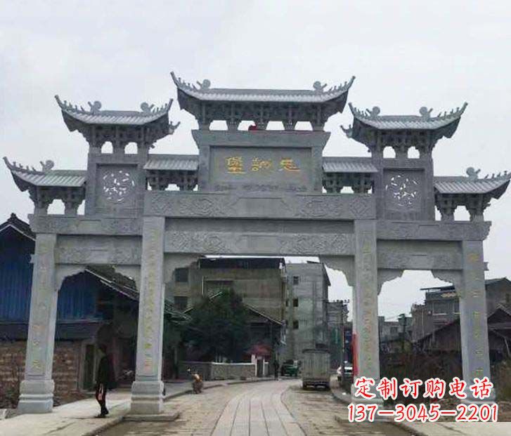 云南精美牌坊石雕