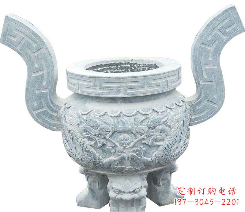 云南精美仿古香炉石雕