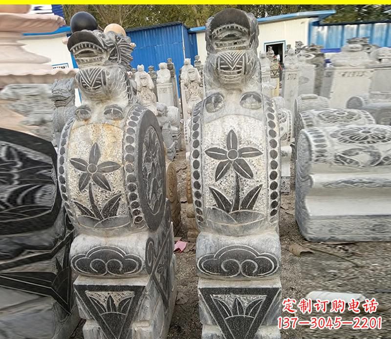 云南仿古石门墩雕塑,传承历史文化