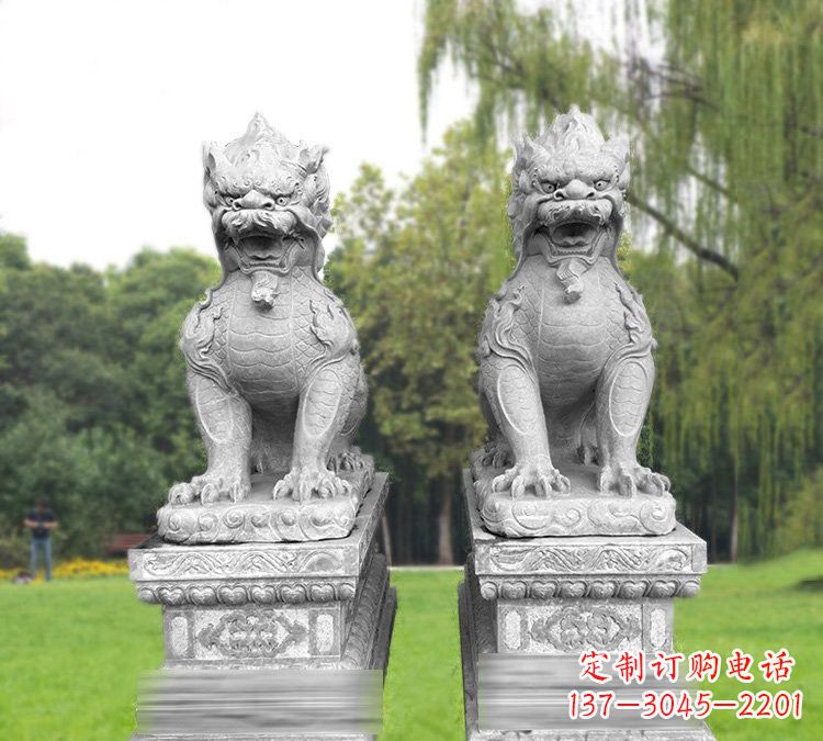 云南复古仿古麒麟石雕