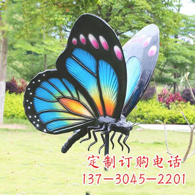 云南蓝蝴蝶雕塑-让你的室内空间焕发生机