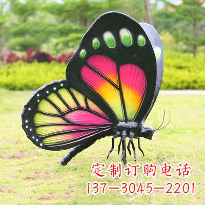 云南仿真蝴蝶_品红色款405x78x110