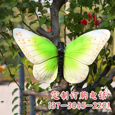 云南浅绿色蝴蝶雕塑