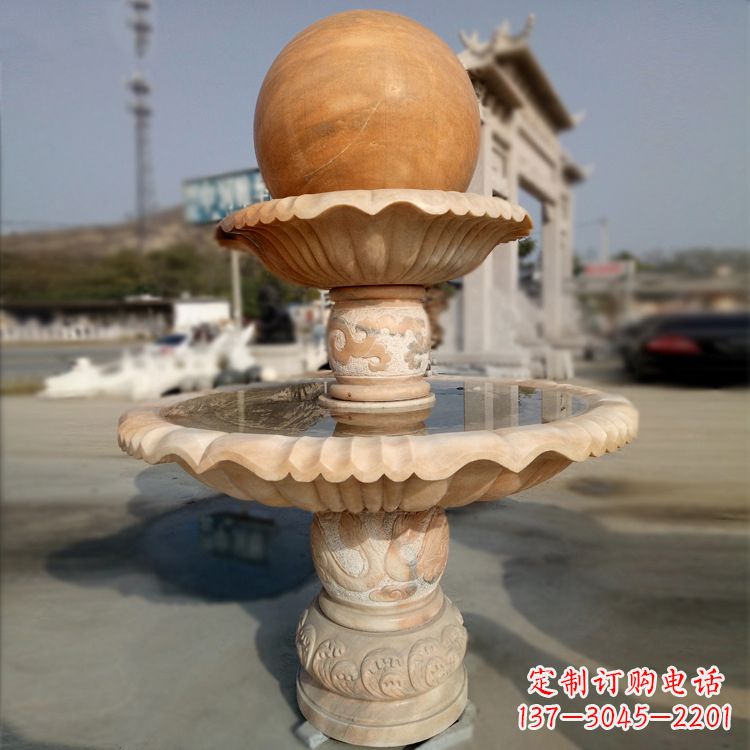 云南风水球石雕塑