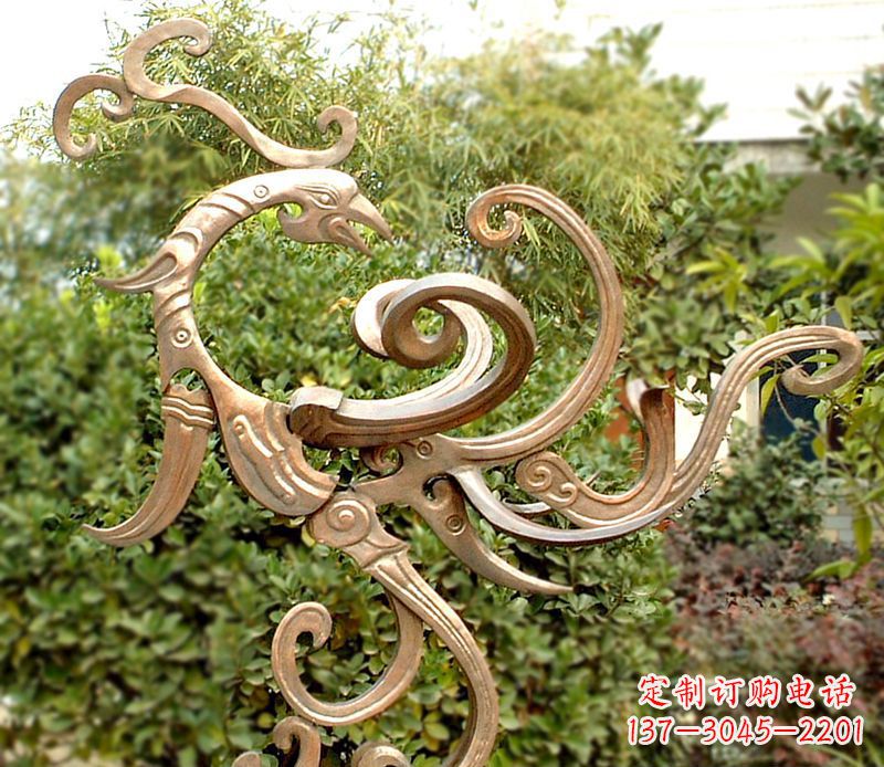 云南凤凰铜雕