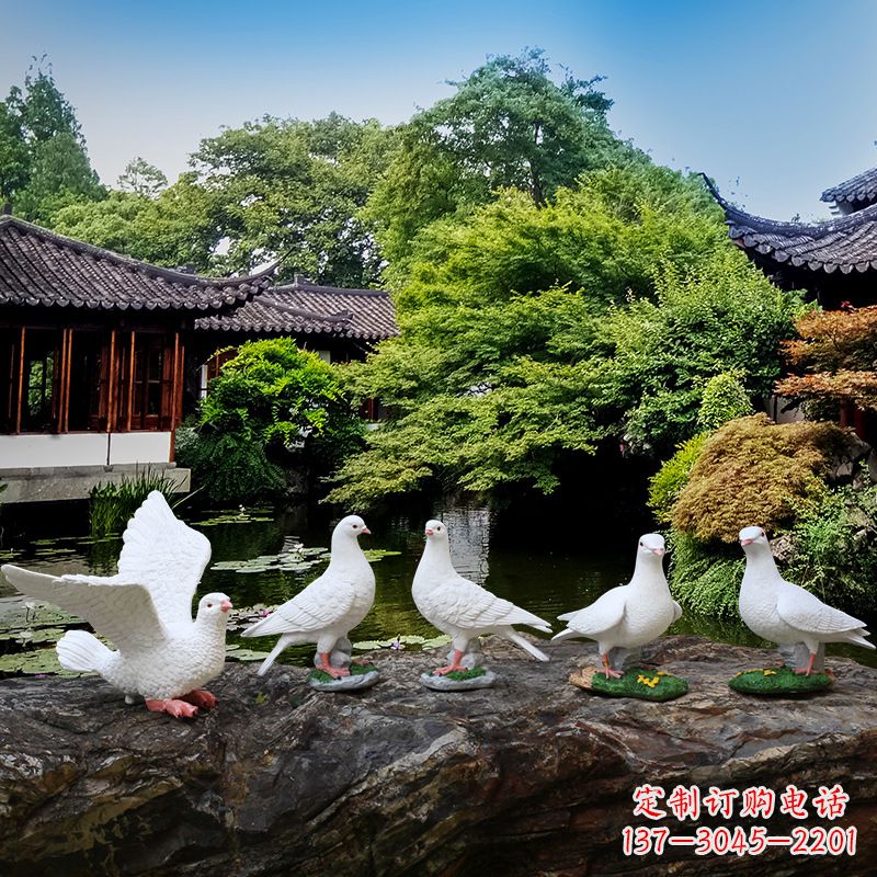 云南令人惊艳的鸽子雕塑
