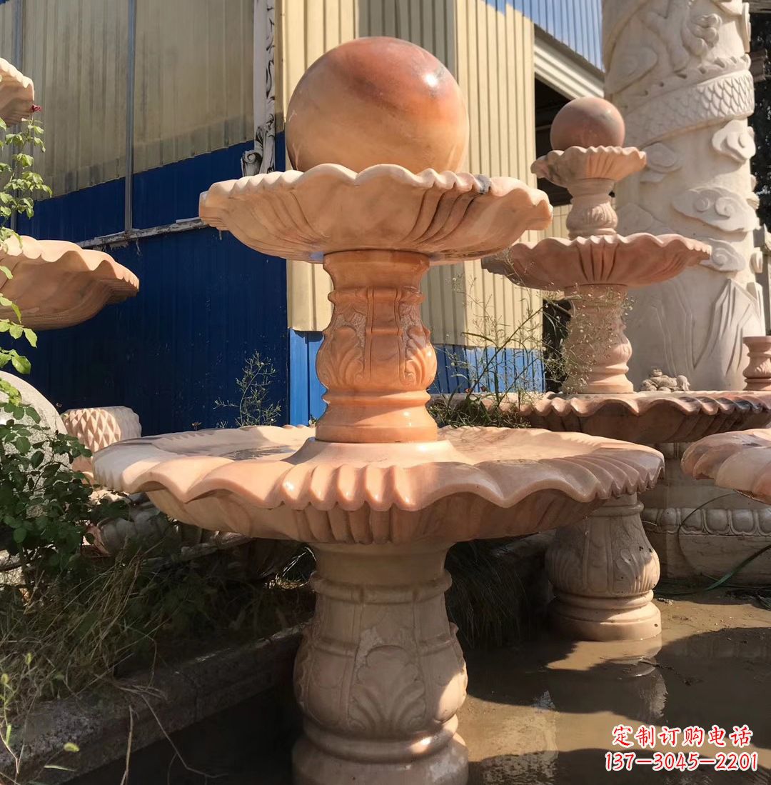 云南各类石雕风水球
