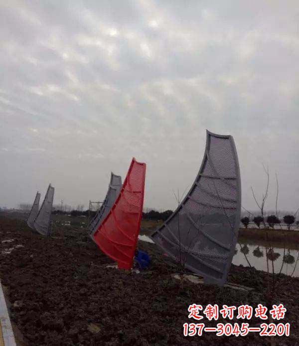 云南不锈钢抽象帆船雕塑
