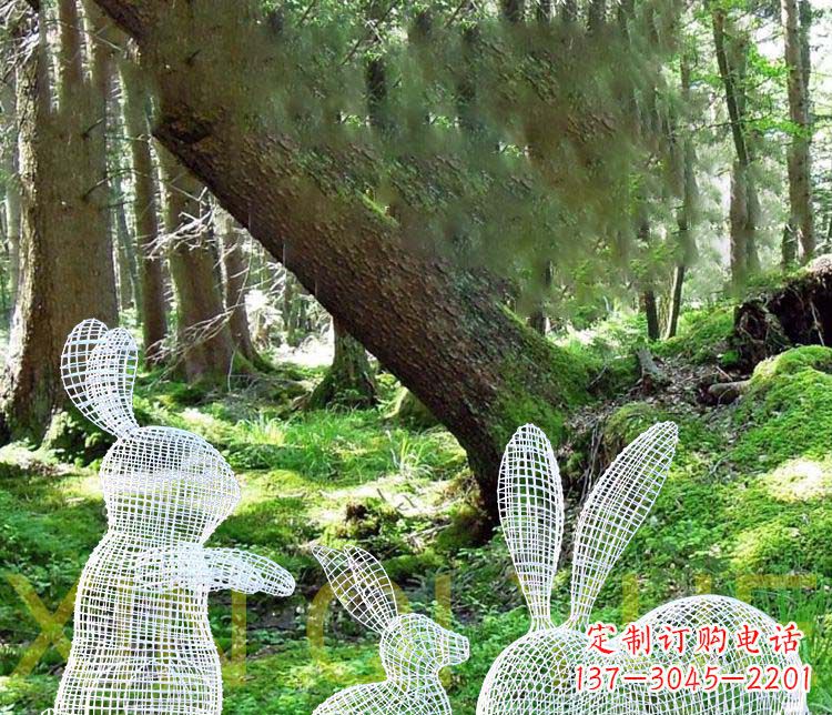 云南精美兔子雕塑,点缀你的公园