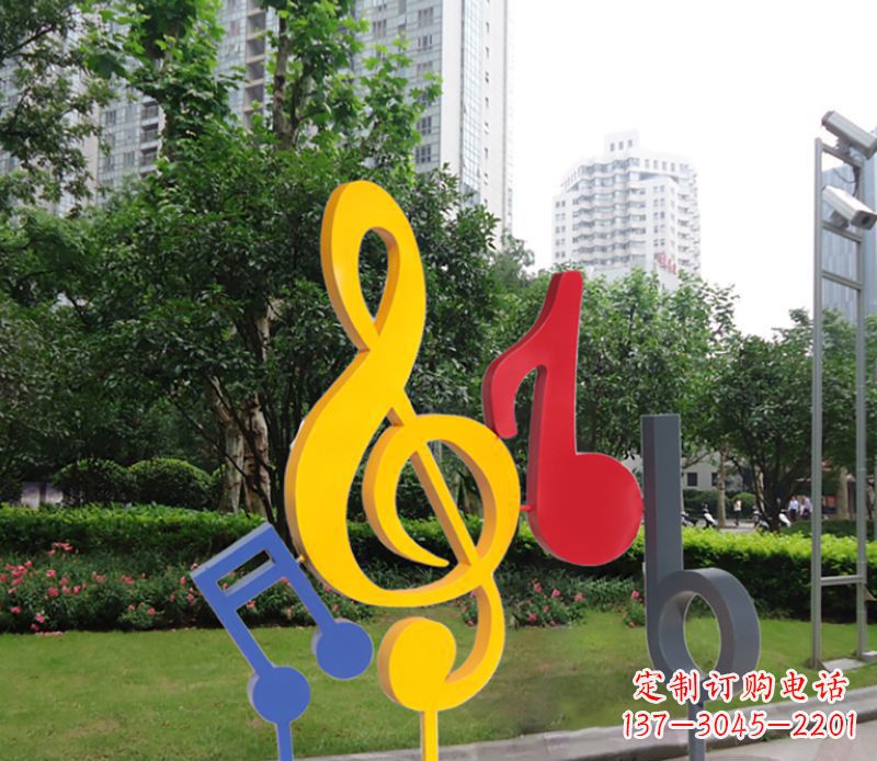 云南不锈钢音符雕塑-引领您的心情旋律