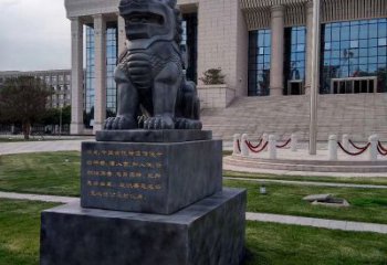 云南法院神兽獬豸雕塑--正大光明庇护激励雕塑