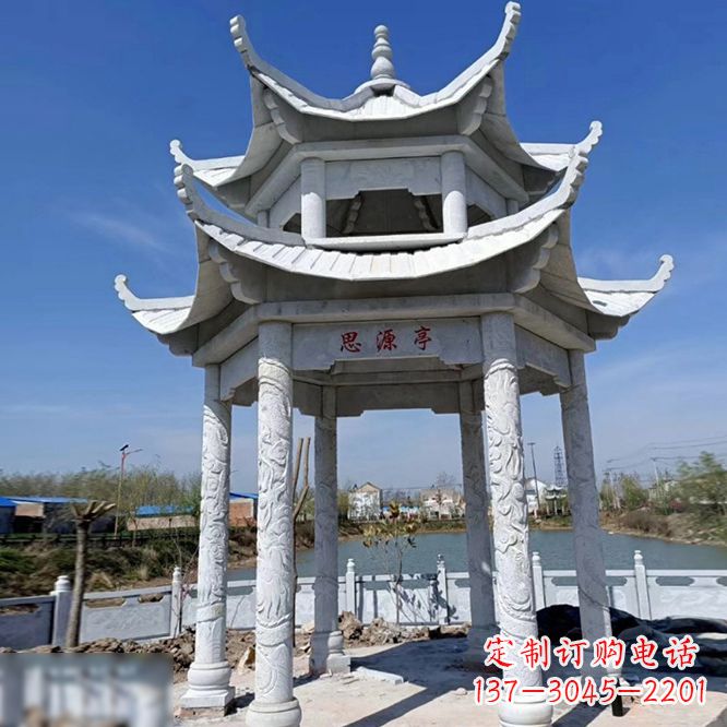 云南公园大理石凉亭