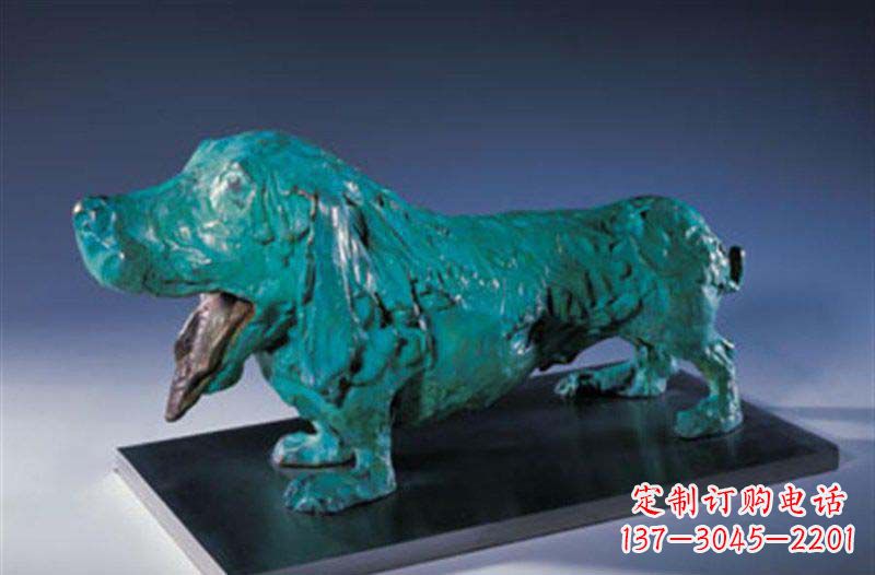 云南柯基狗铜雕艺术品
