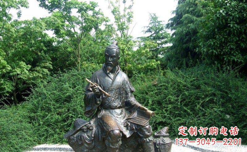 云南传统风情渔翁铜雕