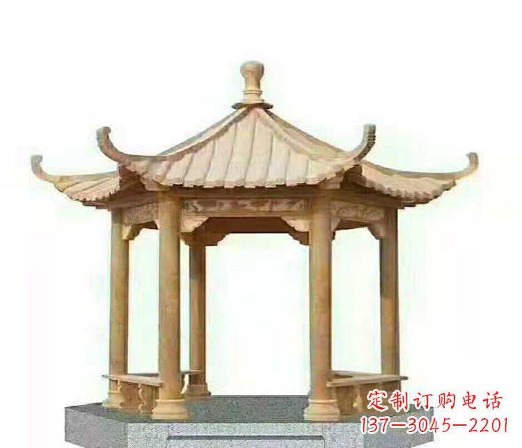 云南晚霞凉亭石雕
