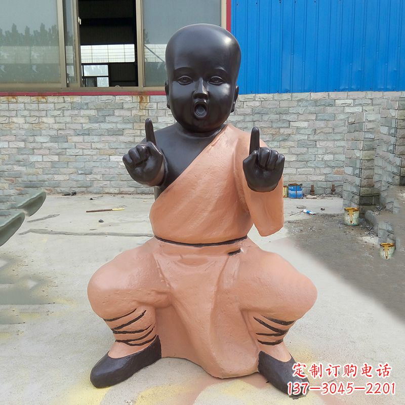 云南铜雕功夫小和尚