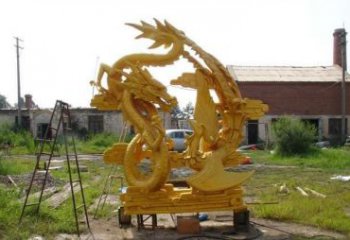 云南产品名称“象征吉祥，唤醒美好——中领雕塑铜雕龙凤呈祥”