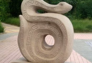 云南砂岩动物蛇雕塑
