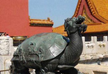 云南精美铜雕龙龟，给你公园独特色彩