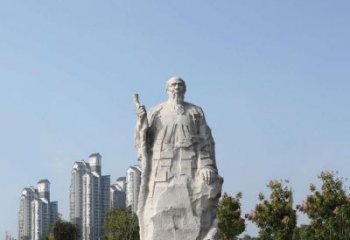 云南具有历史意义的画家齐白石汉白玉雕像