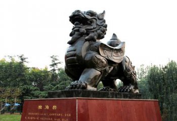 云南独角兽雕塑，释放公正之美