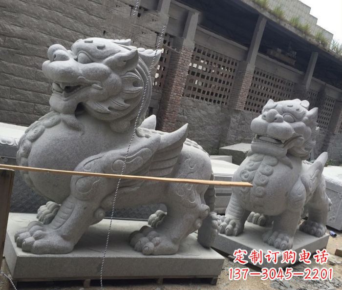 云南中领雕塑–精美的古代神兽大理石貔貅雕塑