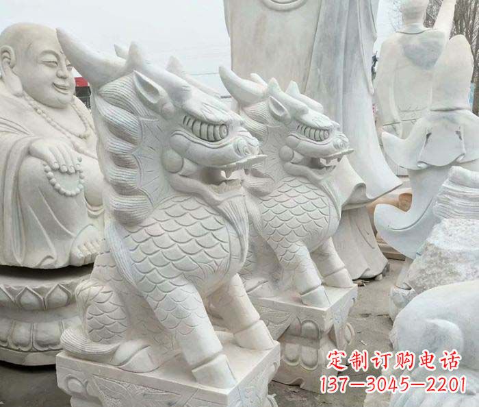 云南中领雕塑麒麟石雕:传承古典韵味